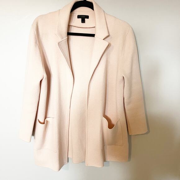 J.crew Sweaters - J.Crew Sophie open front blazer light‎ pink women’s medium